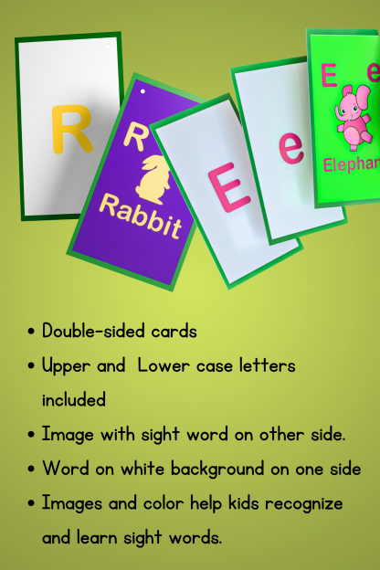 Alphabet - ABC - Animal Flashcards with pictures