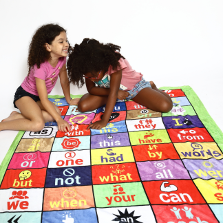 FRY 1 to 50 Sight Word Blanket - Kids playing
