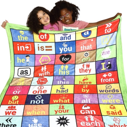 FRY 1 to 50 Sight Words - Kids holding Blanket