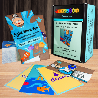 DOLCH Pre-primer Sight Word Go Fish - Old Maid Card Game