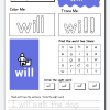 Worksheet - will - thumbnail