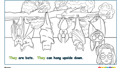 they coloring page – thumbnail
