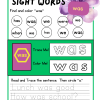 "was" - Sight Word Worksheet - thumbnail